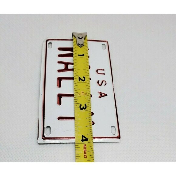 U.S.A Wally Personalized Mini License Plate – White & Red Collectible Bicycle - Picture 11 of 11
